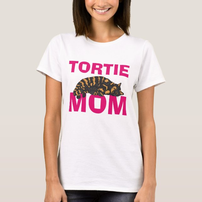 T-shirts TORTIE TORTIOSESHELL CAT MOM (Devant)