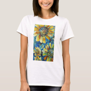 T-shirts tournesols et pois