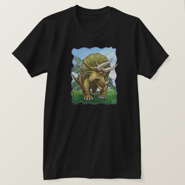 T-Shirts Tricératops (Design devant)
