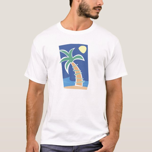 T-shirts Tropical Palm Tree (Devant)