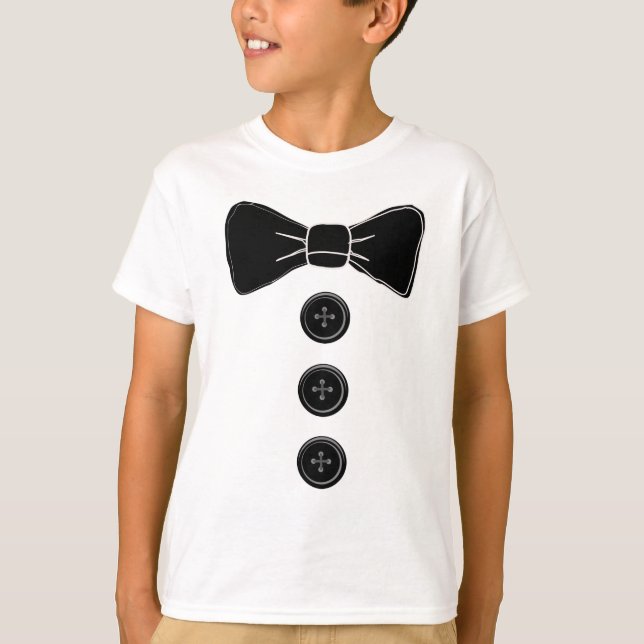 T-shirts Tuxedo Bow Cravate Boys (Devant)