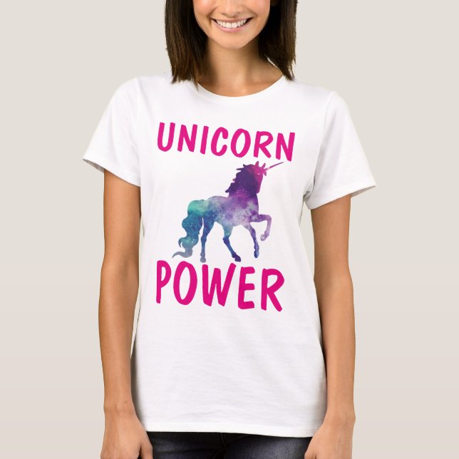 T-shirts UNICORN POWER (Devant)