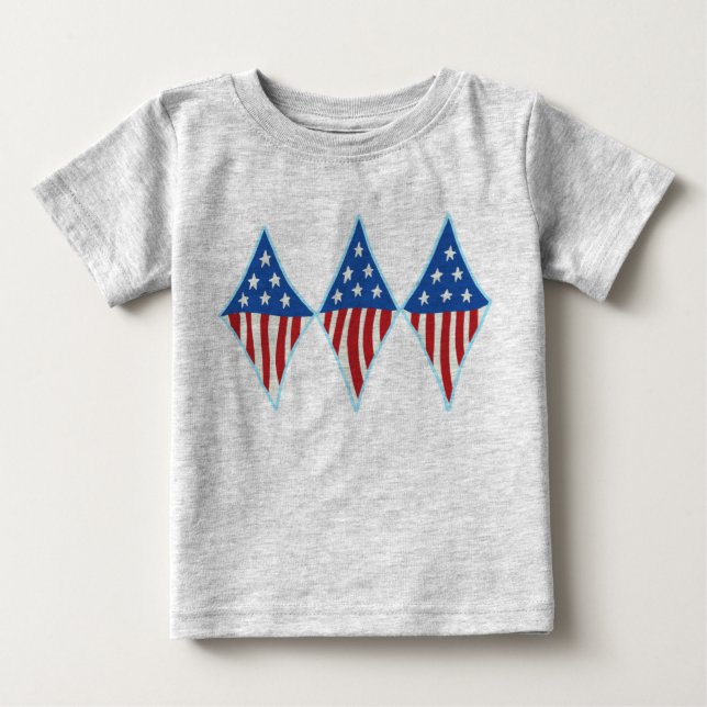T-shirts USA Diamonds pour bébé et bébé (Devant)