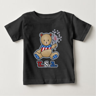 T-shirts USA Teddy Bear Infants & Toddler