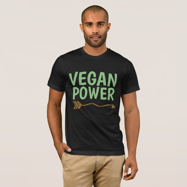 T-shirts VEGAN POWER (Devant entier)