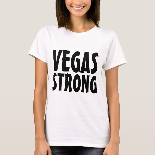 T-shirts VEGAS STRONG (Devant)