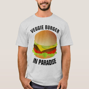 T-SHIRTS VÉGÉTARIENS, BURGER DE VEGGIE AU PARADIS