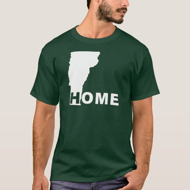 T-shirts Vermont Maison Loin de l'État (Devant)