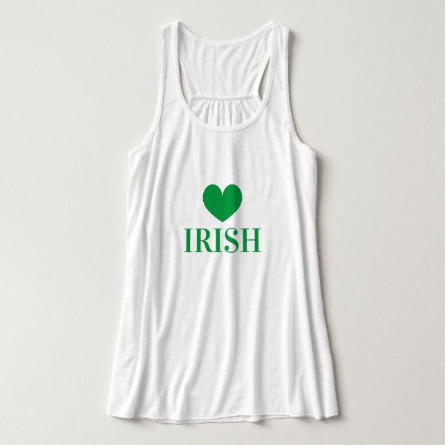 T-shirts verts irlandais Jour de la Saint Patrick  (Design devant)