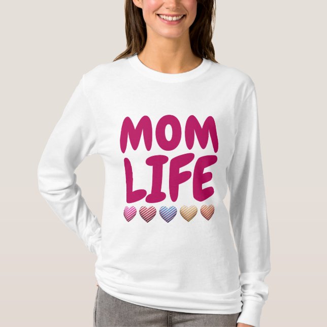 T-SHIRTS VIE DE MAMAN (Devant)