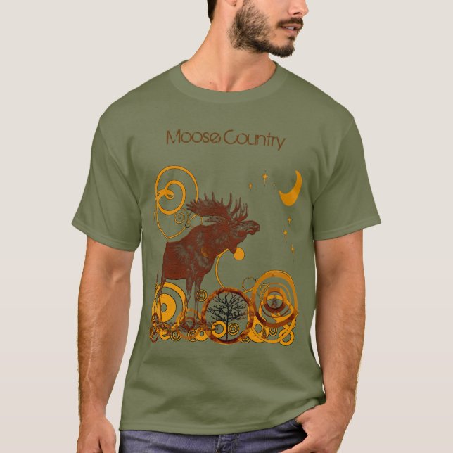 T-shirts vintage Moose Country - (Devant)