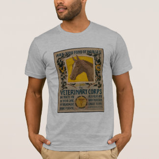 T-shirts vintages - corps de vétérinaire d'armée