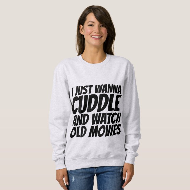 T-shirts vintages, JE VEUX JUSTE CUDDLE (Devant entier)