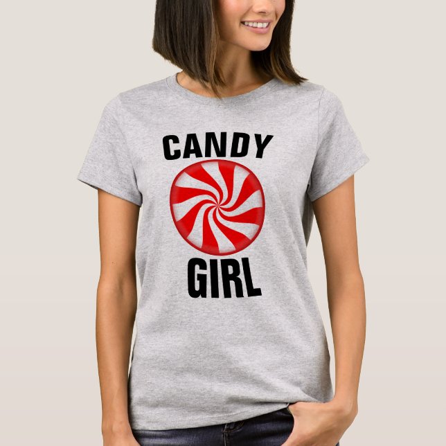 T-shirts Vintages pour dames CANDY GIRL (Devant)