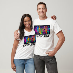 T-shirts vintages, RESTER EN VIE, Tee - shirts Dis