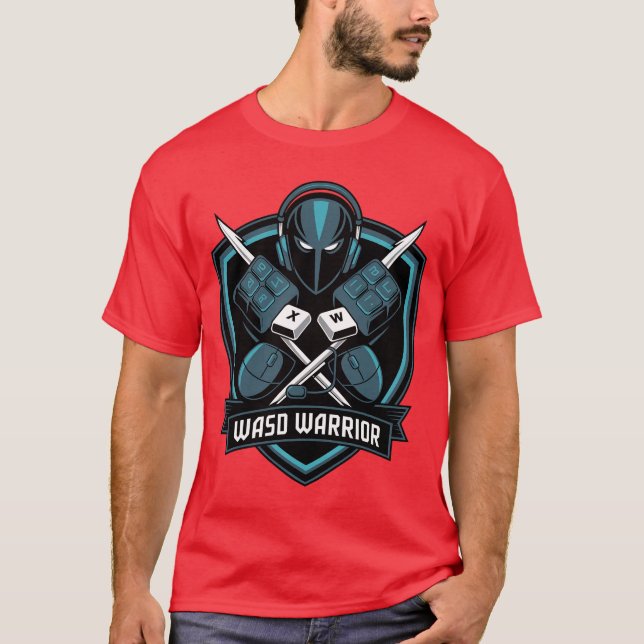 T-shirts WASD pour joueurs PC pour les passionnés  (Devant)