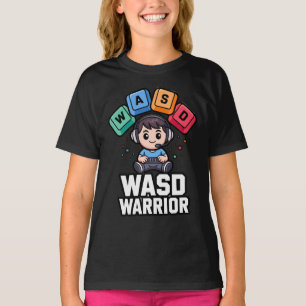T-shirts WASD Warrior pour joueurs PC de jeux vidé