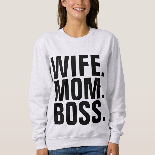T-shirts WIFE MOM BOSS Tee - shirt (Devant)