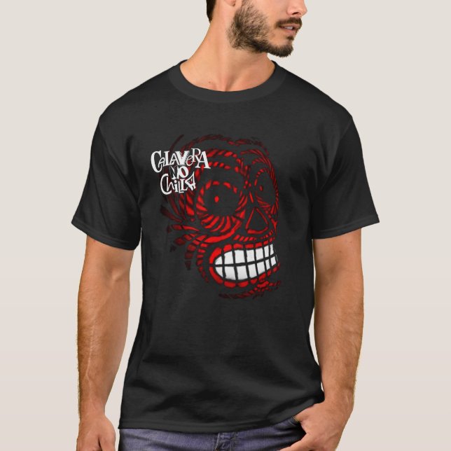 T-shirts with skull drawings for Halloween (Devant)