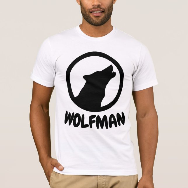 T-shirts WOLFMAN Funny Hommes (Devant)