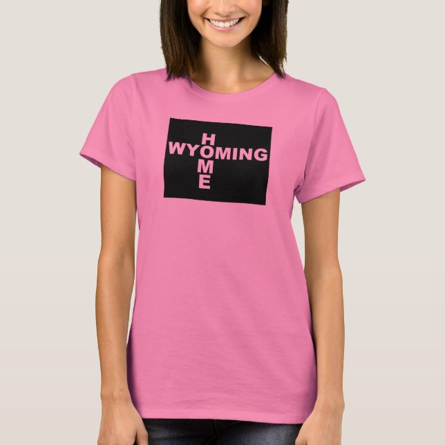 T-shirts Wyoming Maison Loin de l'État (Devant)