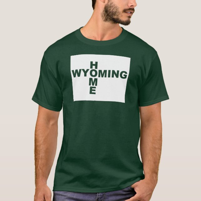 T-shirts Wyoming Maison Loin de l'État (Devant)