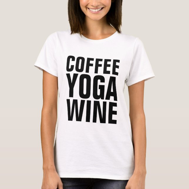 T-shirts YOGA WINE CAFÉ (Devant)