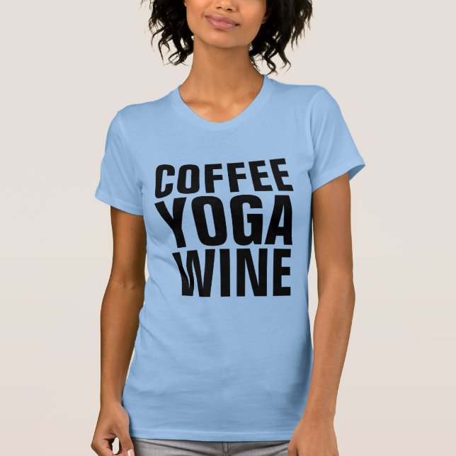 T-shirts YOGA WINE CAFÉ (Devant)