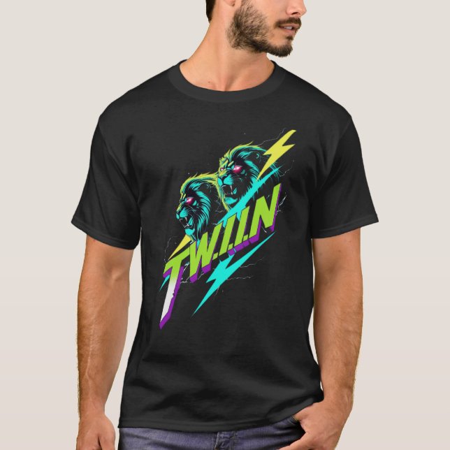 T.W.i.i.N Thrash Metal Neon Logo T-shirt (Devant)