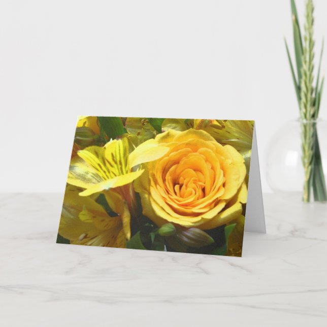 TA - Bonne carte Rose d'anniversaire (Devant)