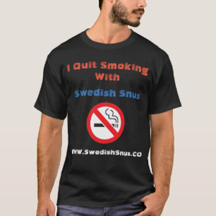 Tabagisme stoppé avec le T-shirt de Snus de