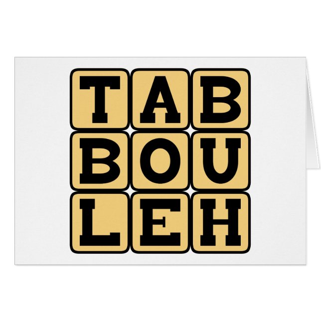 Tabbouleh, plat végétarien levantin (Devant horizontal)