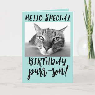 TABBY CAT ANNIVERSAIRE CARTES DE SALUT