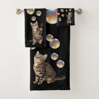 Tabby Cat Bubbles Cat 