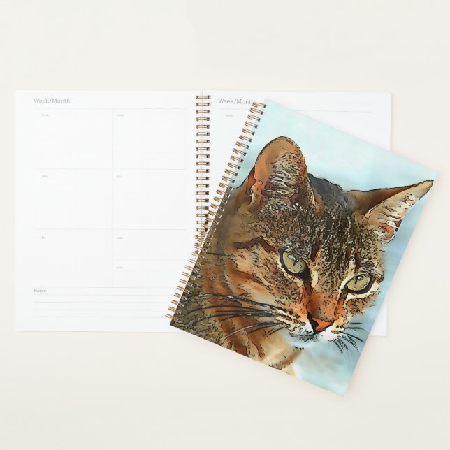 Tabby Cat RB Style Dessin Artistique (Devant avec enveloppe)