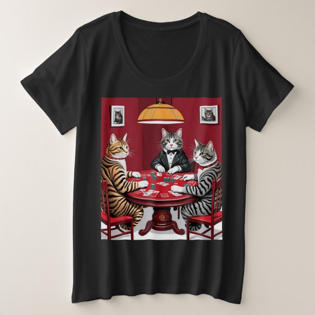 Tabby Cats Jouer Au Poker (Design devant)