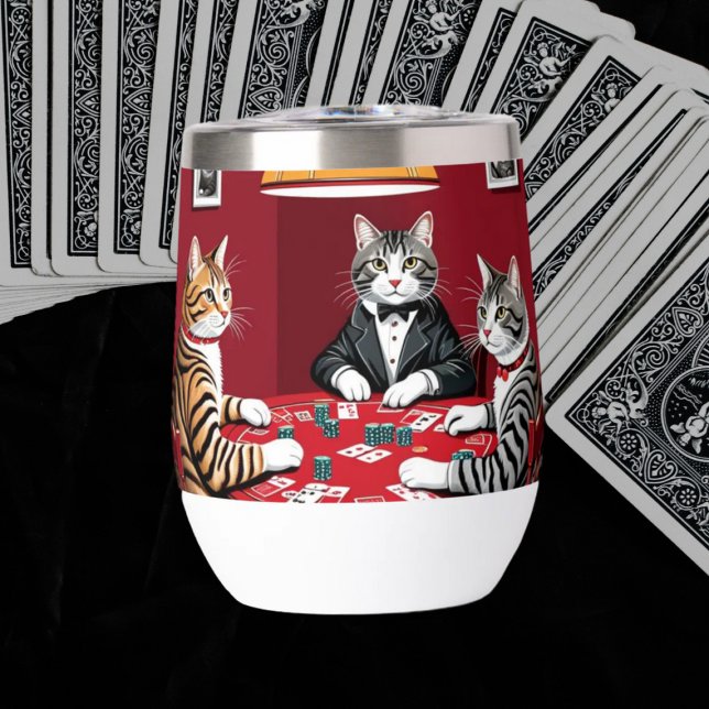 Tabby Cats Jouer Au Poker (Créateur téléchargé)