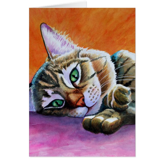 Tabby Chat avec visage lisse (Devant)