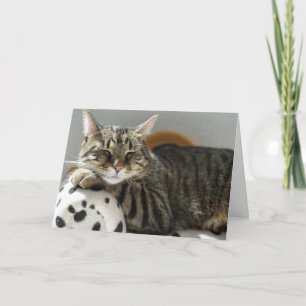 TABBY CHAT "ENFANT" CARTE D'ANNIVERSAIRE POUR TOUS