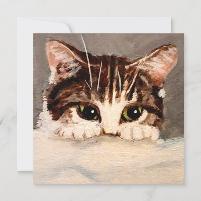 Tabby Kitten timide et curieux (Devant)