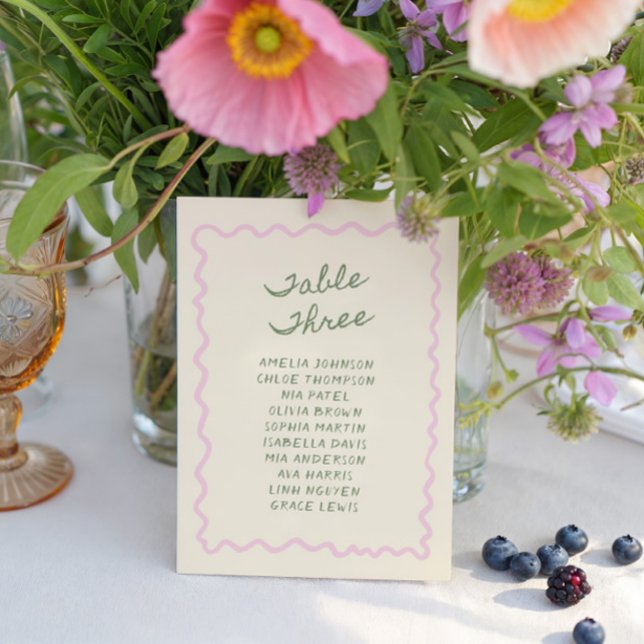 Table 3 Carte de mariage fantaisiste écrite à la m (Créateur téléchargé)