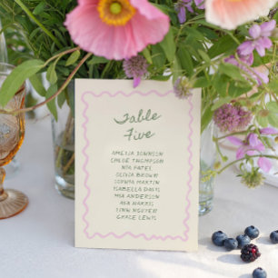 Table 5 Carte Amour en Fleur Écriture Manuscrite F