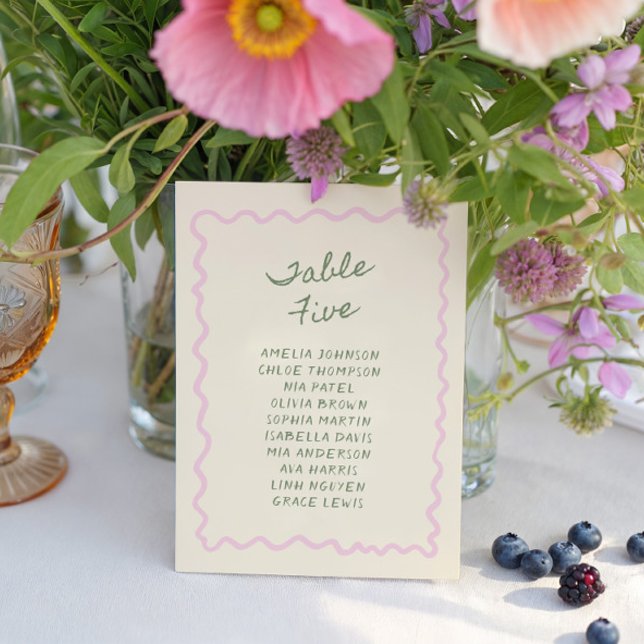 Table 5 Carte Amour en Fleur Écriture Manuscrite F (Créateur téléchargé)