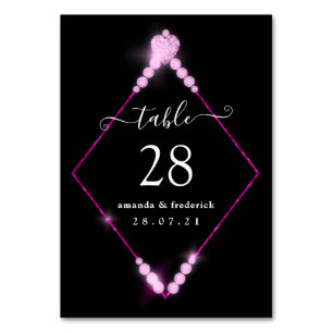 Table 60e anniversaire du Mariage de diamant Numéro de t
