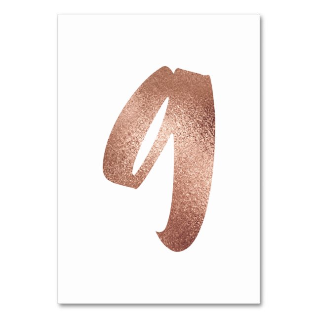 Table 9 Numéro de tableau Blanc Métallurgique Rose Or (Par défaut)