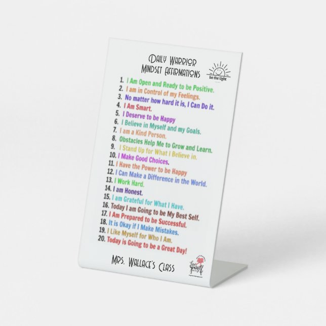 TABLE AFFIRMATIONS SIGNE DE FICHIER (Recto)