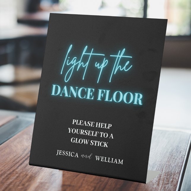 Table Allumez le plancher de danse | Signe de bâtonnet (Créateur téléchargé)