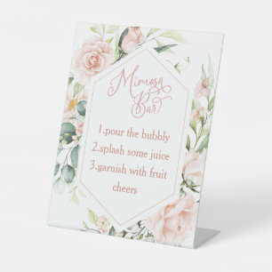 Table Aquarelle Floral douche nuptiale signe de barre mi