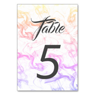 Table Arrière - plan coloré Smokey Mist Numéro de tablea