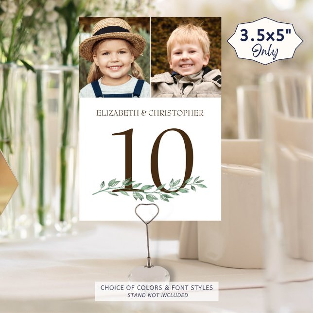 Table Au fil des ans Photos Mariage Numéro de tableau Si (Créateur téléchargé)